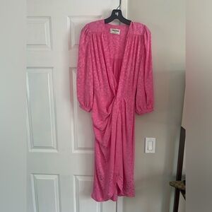 Zadig & Voltair, pink silk dress in size small